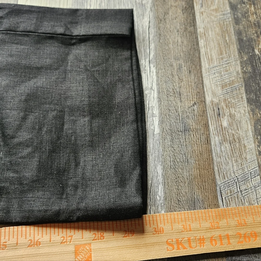 Banana Republic NEW 100% Linen High Rise Pleated Pants Black Size 0